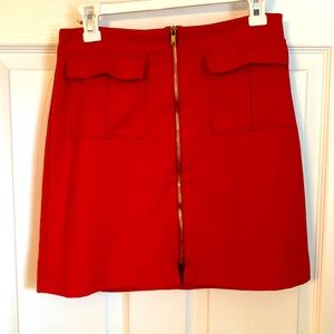 Banana Republic retro orange zip up dress size 4